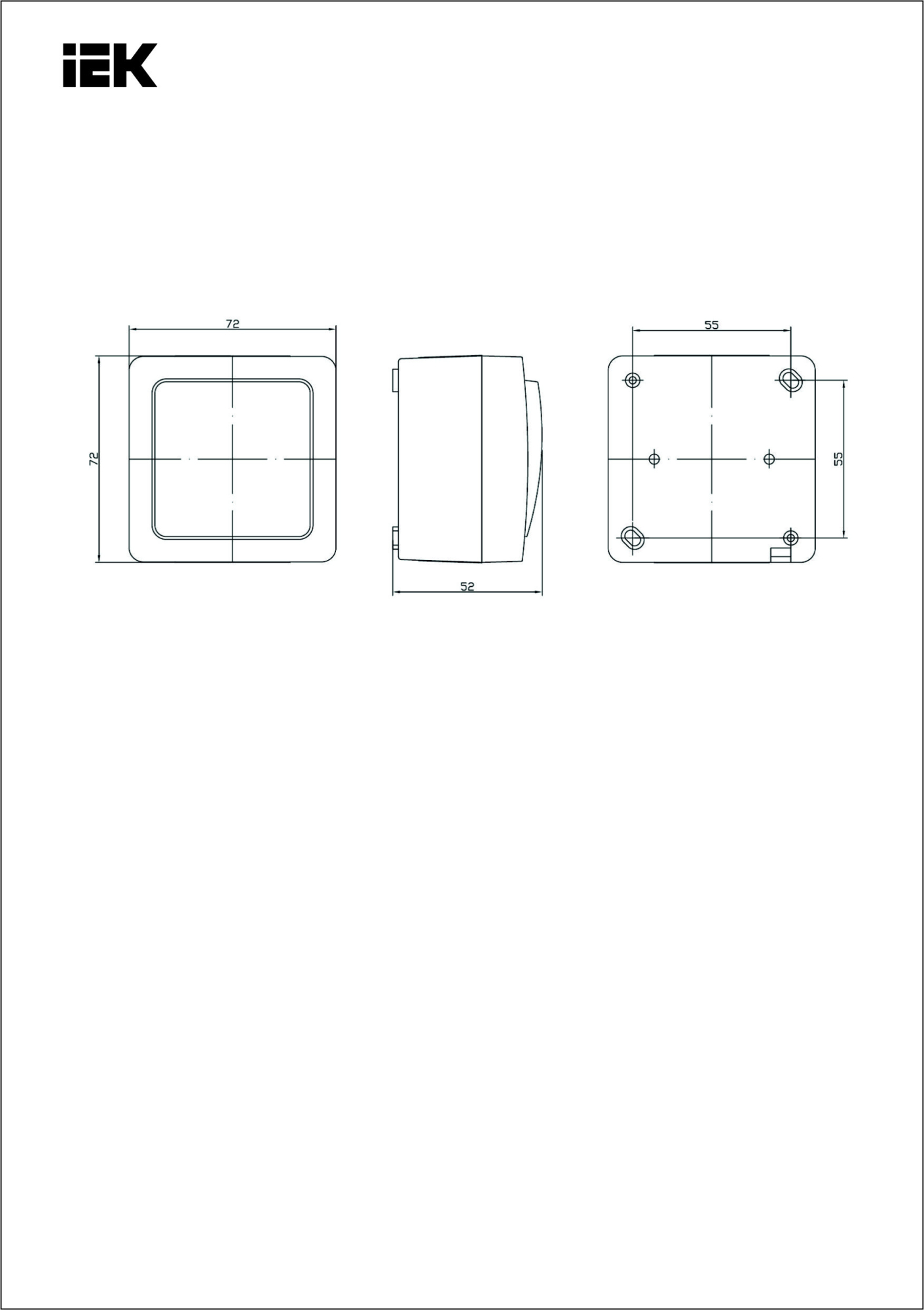 Габаритный Чертеж EVMP10-K01-10-54-EC